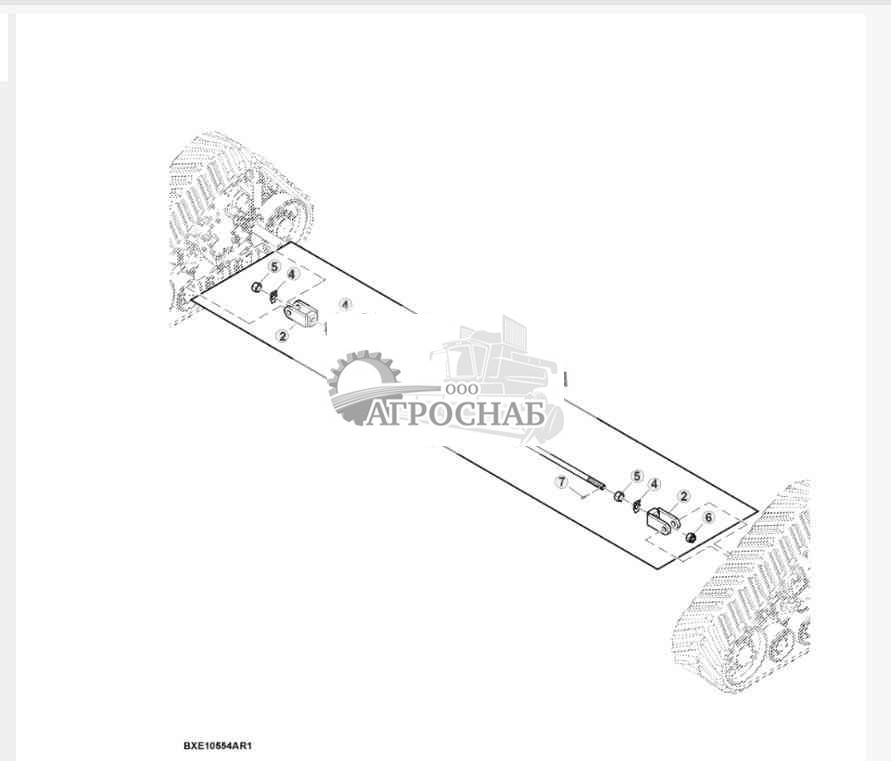 Truss Rod, Harvester Track, Attachment 